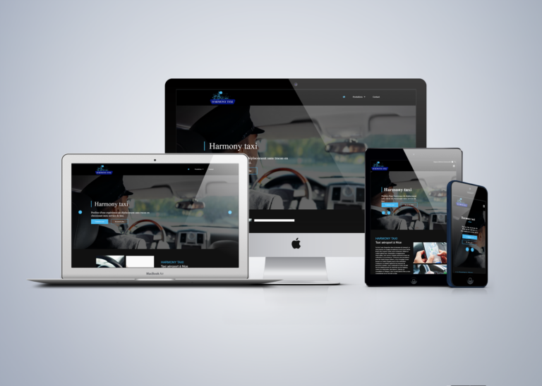 Harmony Taxi Taxis Aeroport Nice Mockup Responsive Website Actualite